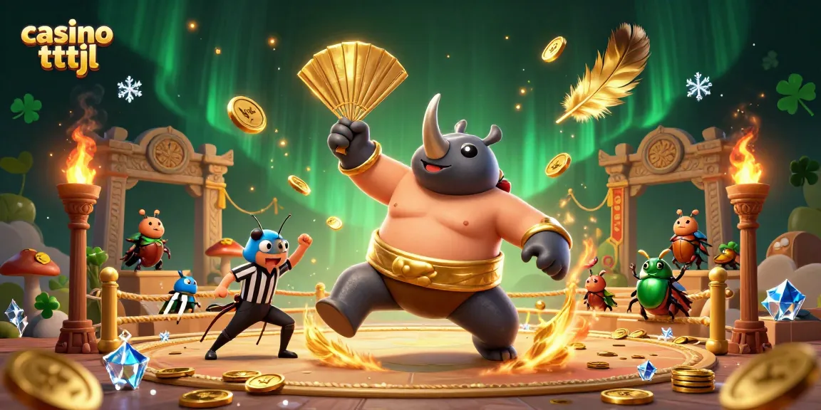 Experience thrilling moments at casino tttjl with dynamic cartoon characters in an energetic gaming scene.