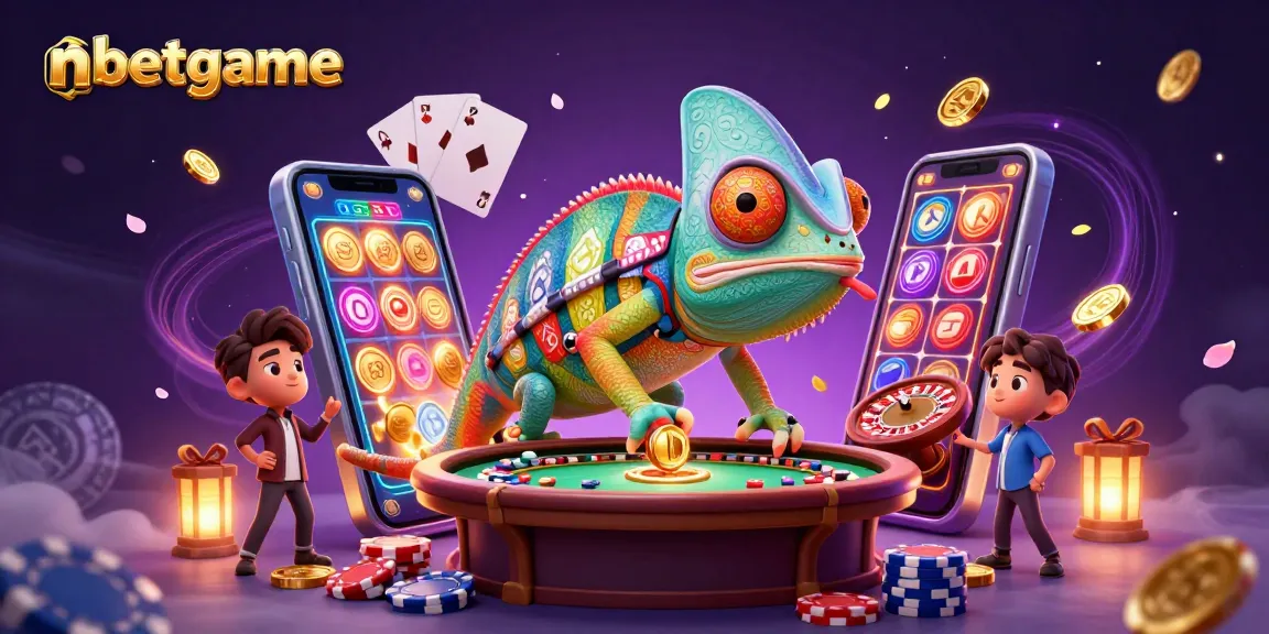 Win big at nbetgame with a vibrant 3D casino scene showcasing excitement and rewards.