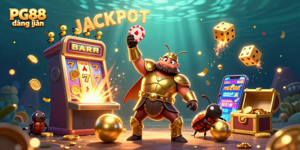 Engage with PG88 đăng nhập while experiencing a vibrant 3D casino illustration featuring jubilant characters and exciting game elements.
