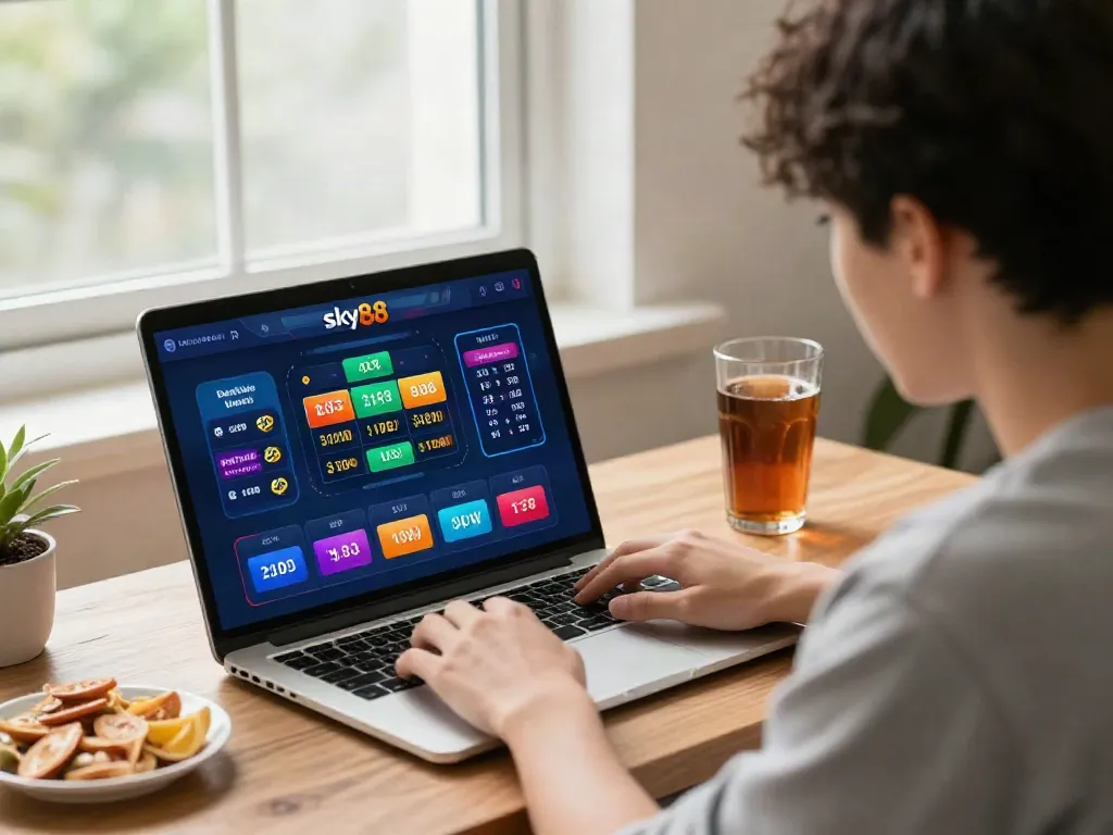 Sky88 online gaming experience with live sports betting setup