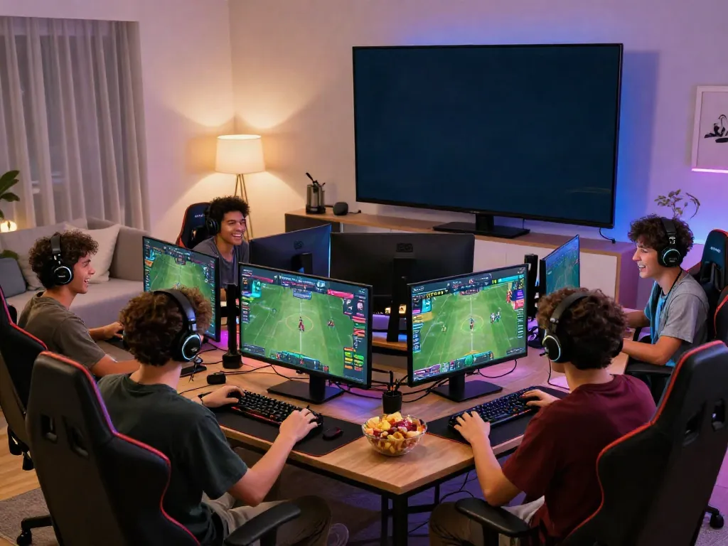 Exciting online gaming experience at home with friends on man88 platform.